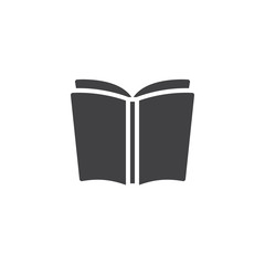 Open book pages vector icon. filled flat sign for mobile concept and web design. library simple solid icon. Reading symbol, logo illustration. Pixel perfect vector graphics