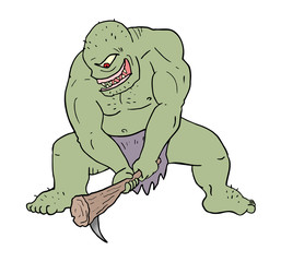 strong ogre illustration