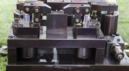 hydraulic clamping jig ; industry equipment background