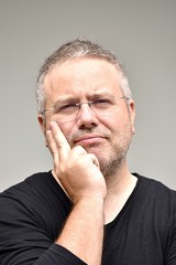 Fototapeta premium Caucasian Male Thinking