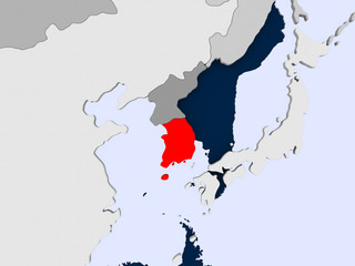Map of South Korea