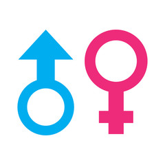 Sex vector icon, man and woman symbol