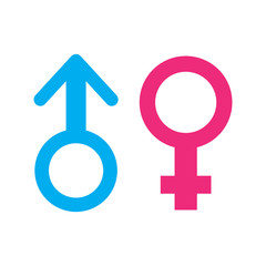 Sex vector icon, man and woman symbol