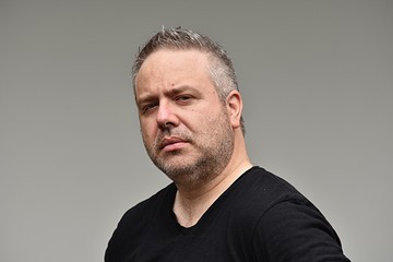 Fototapeta premium Unemotional Overweight Person