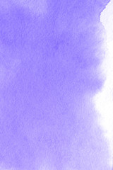 Blue watercolor paint background.