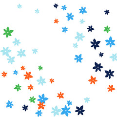 Festive Background with Colorful  flowers. Feminine Pattern for Postcard, Print, Banner or Poster. Small Pretty  flowers For Party Decoration, Wedding, Birthday or Anniversary Invitation. 