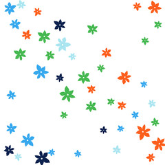 Festive Background with Colorful  flowers. Feminine Pattern for Postcard, Print, Banner or Poster. Small Pretty  flowers For Party Decoration, Wedding, Birthday or Anniversary Invitation. 