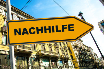 Obraz premium Schild 285 - Nachhilfe