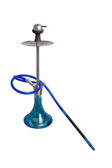 Blue Hookah Isolated on a White Background