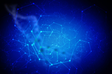 3d render of dna structure, abstract background