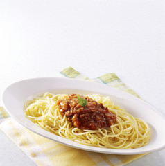 ミートソーススパゲティー (Spaghetti with meat sauce)