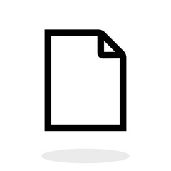 File vector icon, legal document symbol