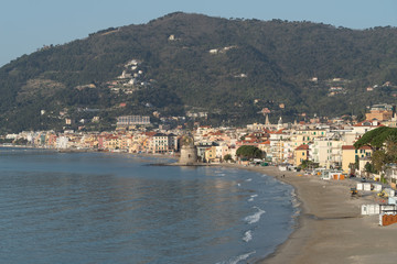 Obraz premium Italian Riviera. Seafront at the resort of Alassio