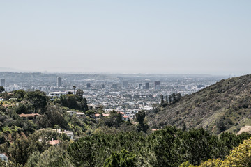 View of the metropolis from the mountain