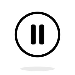 Pause icon vector illustration
