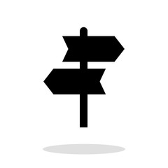 Signpost vector icon