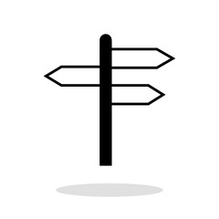 Signpost vector icon