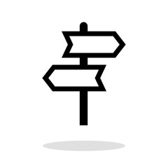 Signpost vector icon