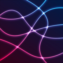 Abstract night party banner in glamour design style, modern flyer in A4 with colourful background