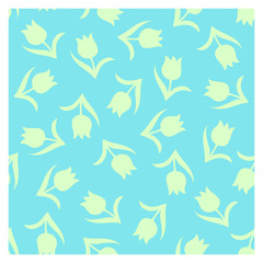 Seamless floral pattern in vector