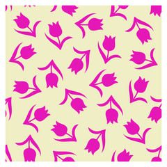 Seamless floral pattern in vector