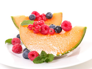 melon and fruits