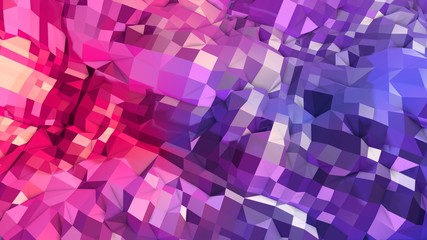 3d rendering low poly abstract geometric background with modern gradient colors. 3d surface as cartoon terrain with blue red gradient v11