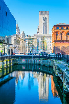 Georges Dock Building In Liverpool, England