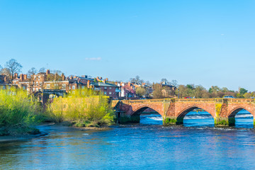 Old Dee bridge in Chester, England