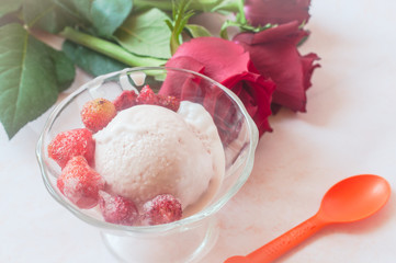 strawberry ice-cream