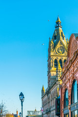 View of the town hall in the central Chester, England