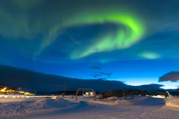 Fotobehang The polar lights in Norway. Tromso.Vikran © belov3097