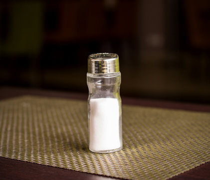 Salt Shaker On The Stand On The Table