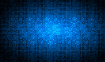 Dark blue color Light Abstract pixels Technology background for computer graphic website internet. circuit board. text box