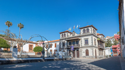 Fototapeta na wymiar Palacio Episcopal Teror e Ayuntamiento de Teror Gran Canaria Kanaren island Spain