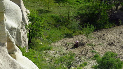 Turkish Farmer in G&ouml;reme, Cappadocia