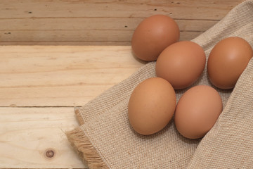 Fresh eggs from farm