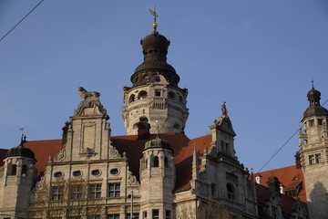 New Town Hall (Neues Rathaus) in Leipzig, Germany