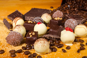Assorted Chocolate truffle pralines