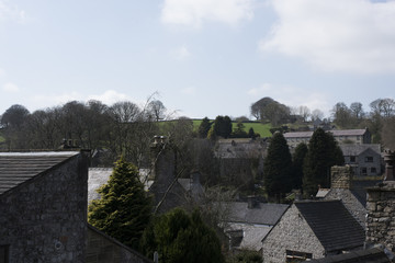 Rooftops Tideswell Derbyshire UK