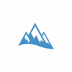 mountain logo design for nature and adventure 