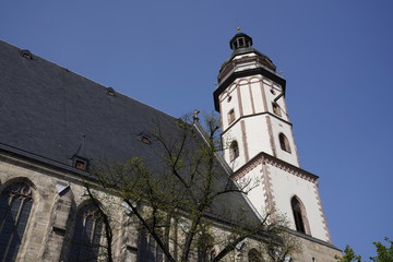 Fototapeta na wymiar St. Thomas Church - Thomaskirche Leipzig, Germany