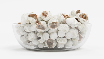 Realistic 3D Render of Popcorn