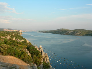 Chorwacja, widok z mostu Szibenik