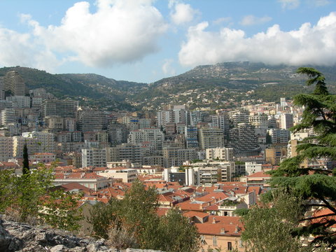 Monako, panorama Monte Carlo
