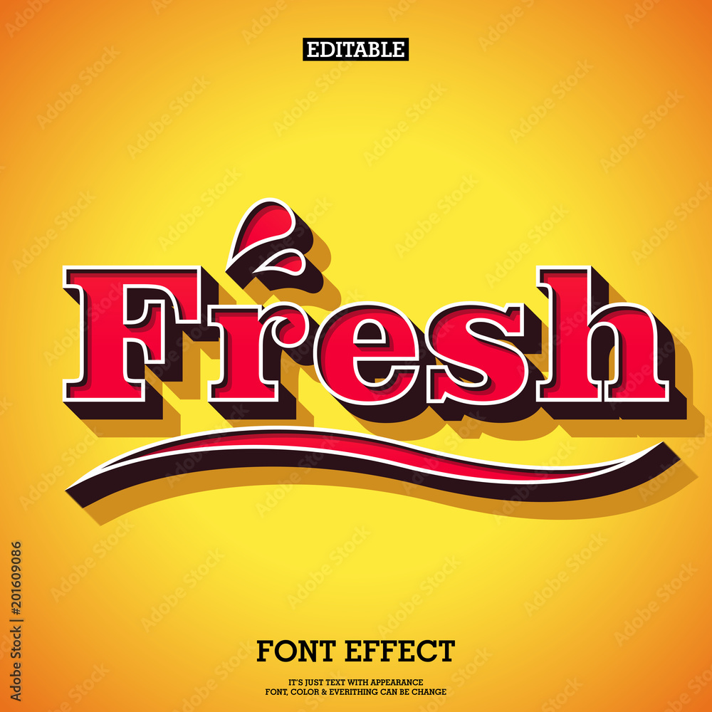 Poster old retro vintage text effect for product and event design