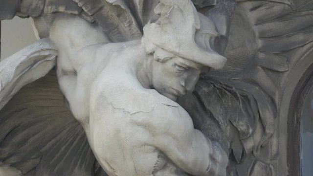 Detail of a sculpture