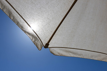 Frühling / Sonnenschirm im Gegenlicht