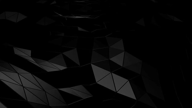 Abstract polygonal space low poly with connecting surface. Futuristic HUD background