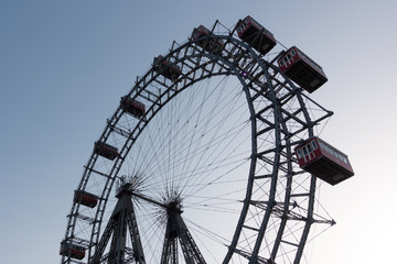 Vienna giant ferris wheel in Prater. Austria